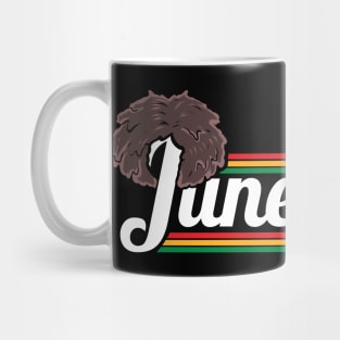 Afro Letter Freedom Day Logo Juneteenth Mug